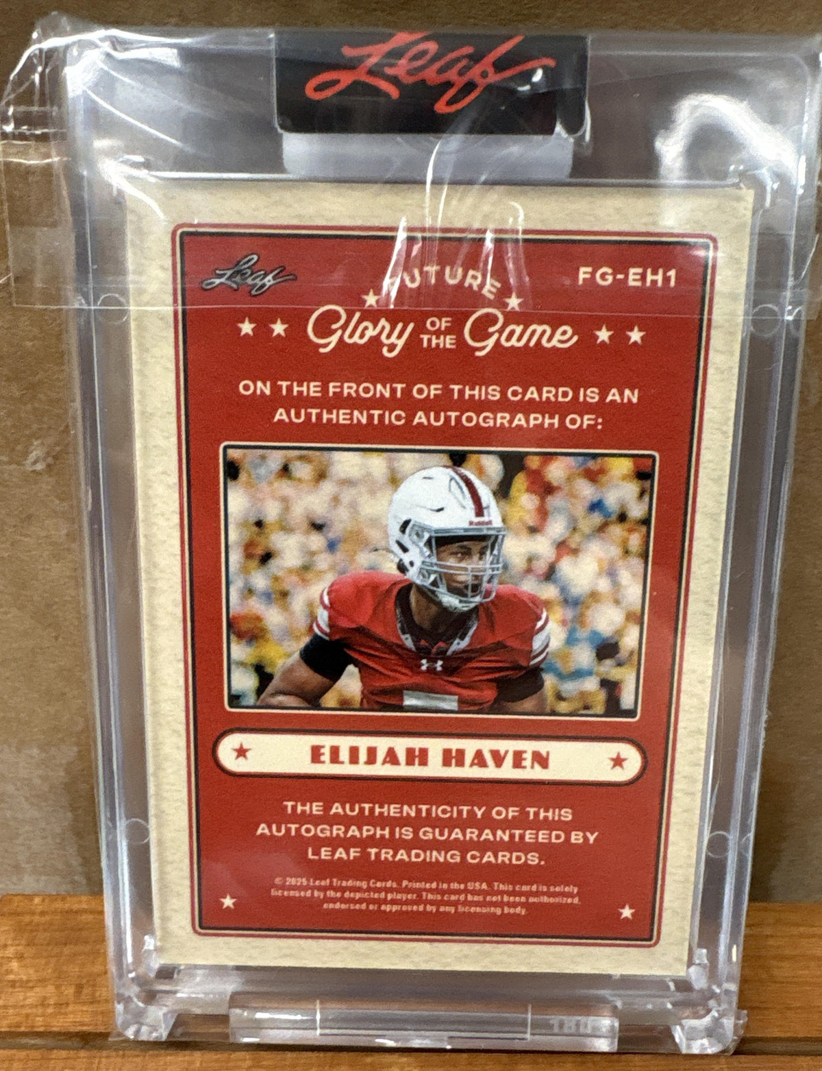 2025 Leaf Glory of the Game Elijah Haven #FG-EH1 Future Holo Silver 47/99 Auto