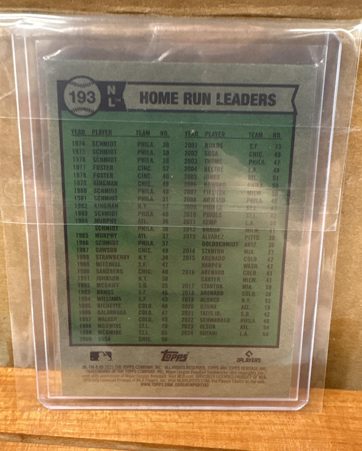 2025 Topps Heritage Machado Adames Ohtani #193 Chrome Green Refractor /99