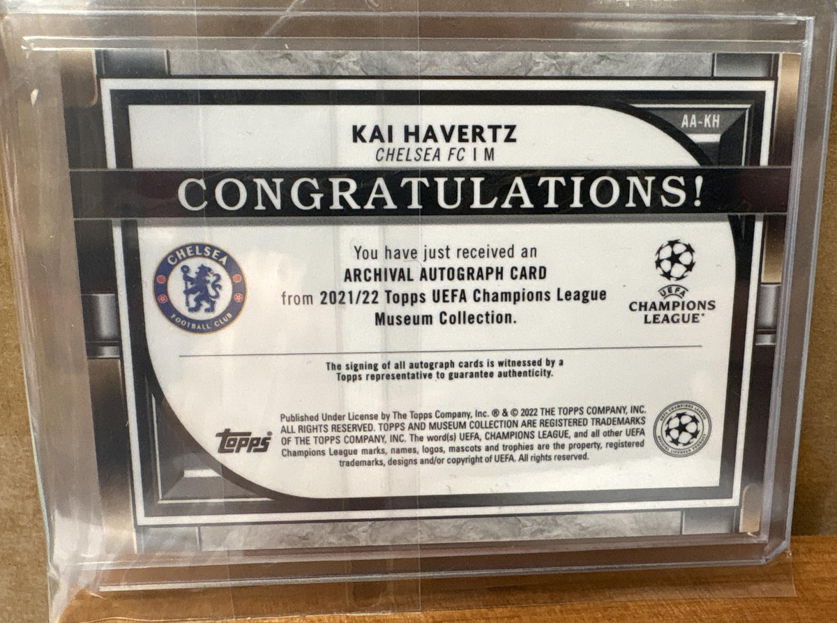 2021 Topps Museum Collection UEFA Kai Havertz #AA-KH Archival Auto Amethyst /99