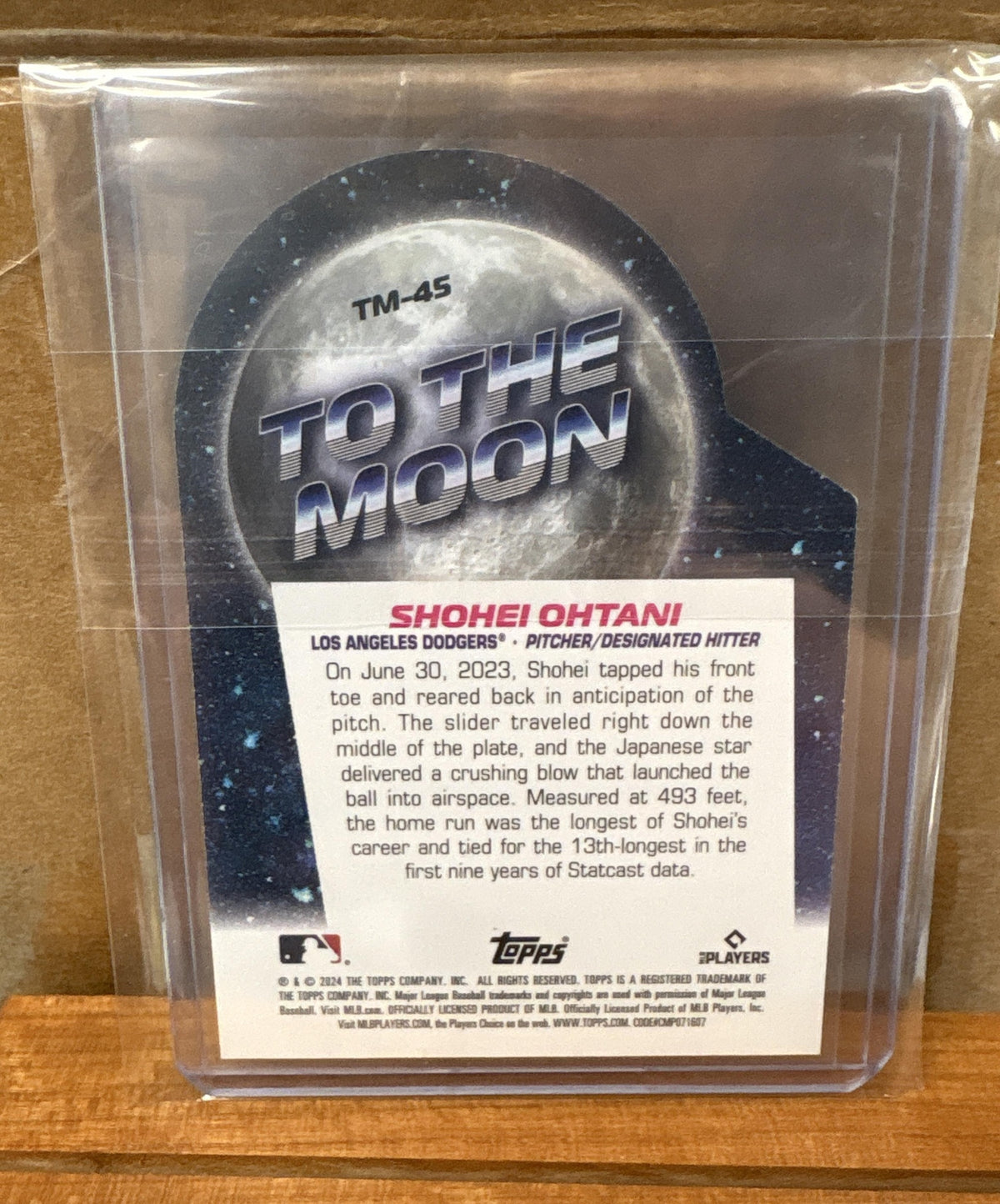 2024 Topps Big League Shohei Ohtani #TM-45 To the Moon Die Cuts Dodgers