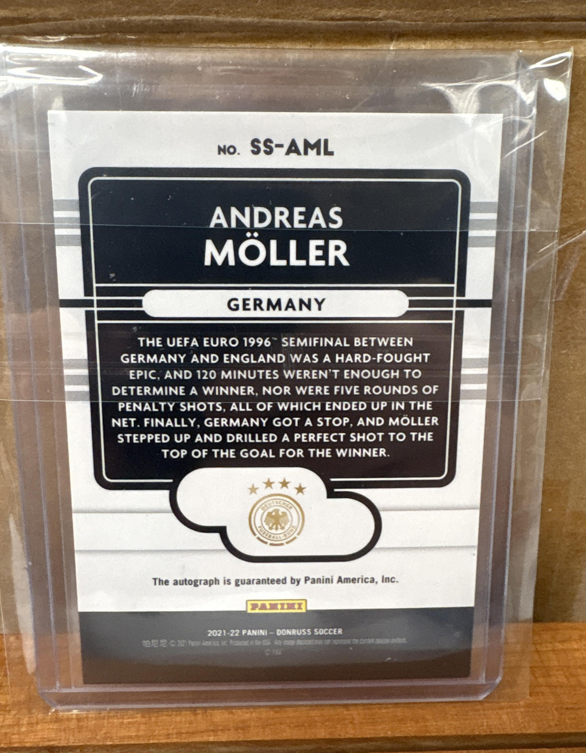 2021-22 Panini Donruss Andreas Moller #SS-AML Signature Series Auto Germany