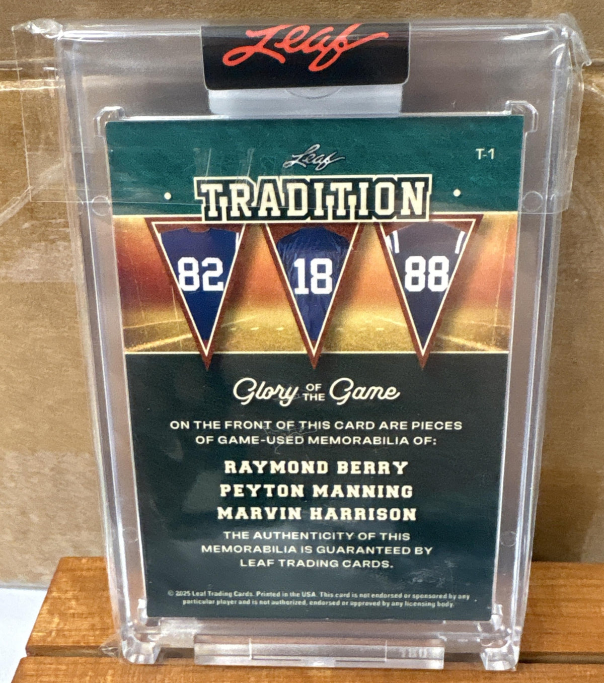 2025 Leaf Glory of the Game Palmer Luck Elway #T-11 Tradition Holo Silver /30