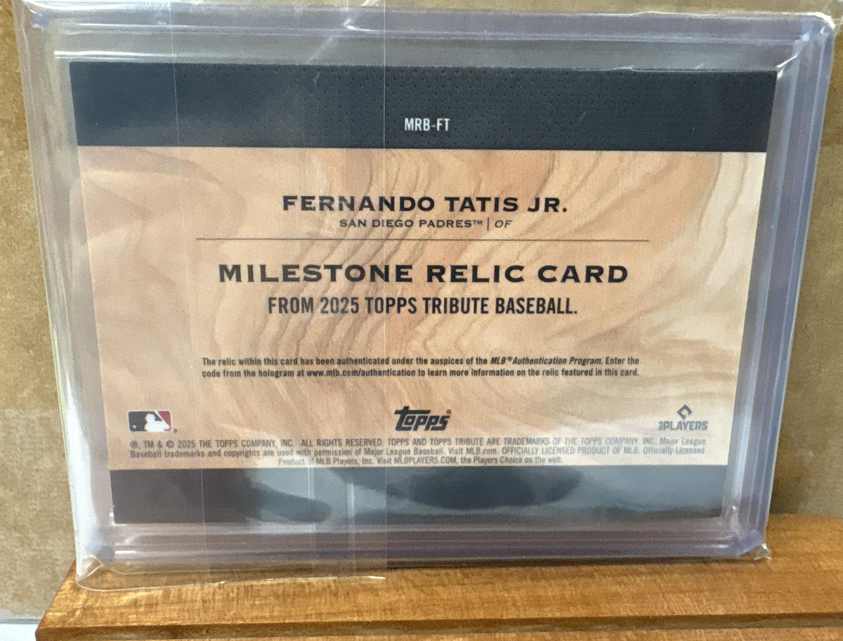 2025 Topps Tribute Fernando Tatis Jr. #MRB-FT Milestone Relics 2/10 Padres