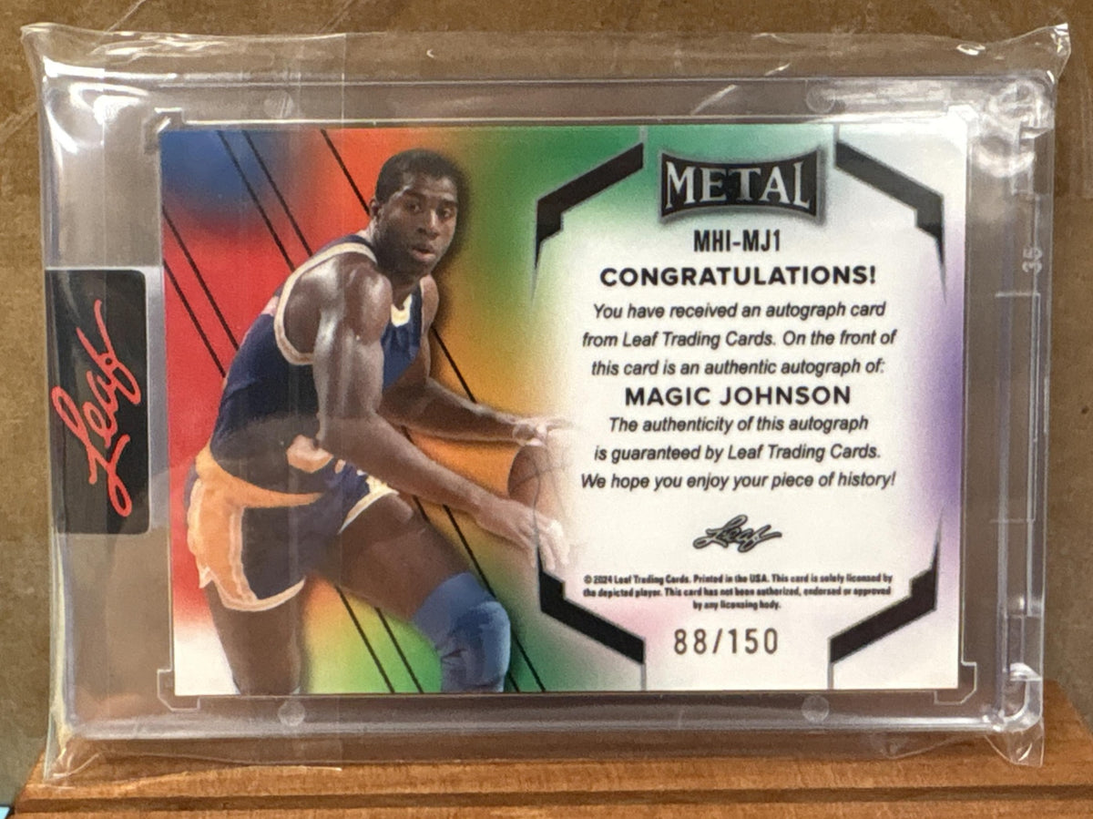 2025 Leaf Metal Authentics Magic Johnson #MHI-MJ1 Auto /99