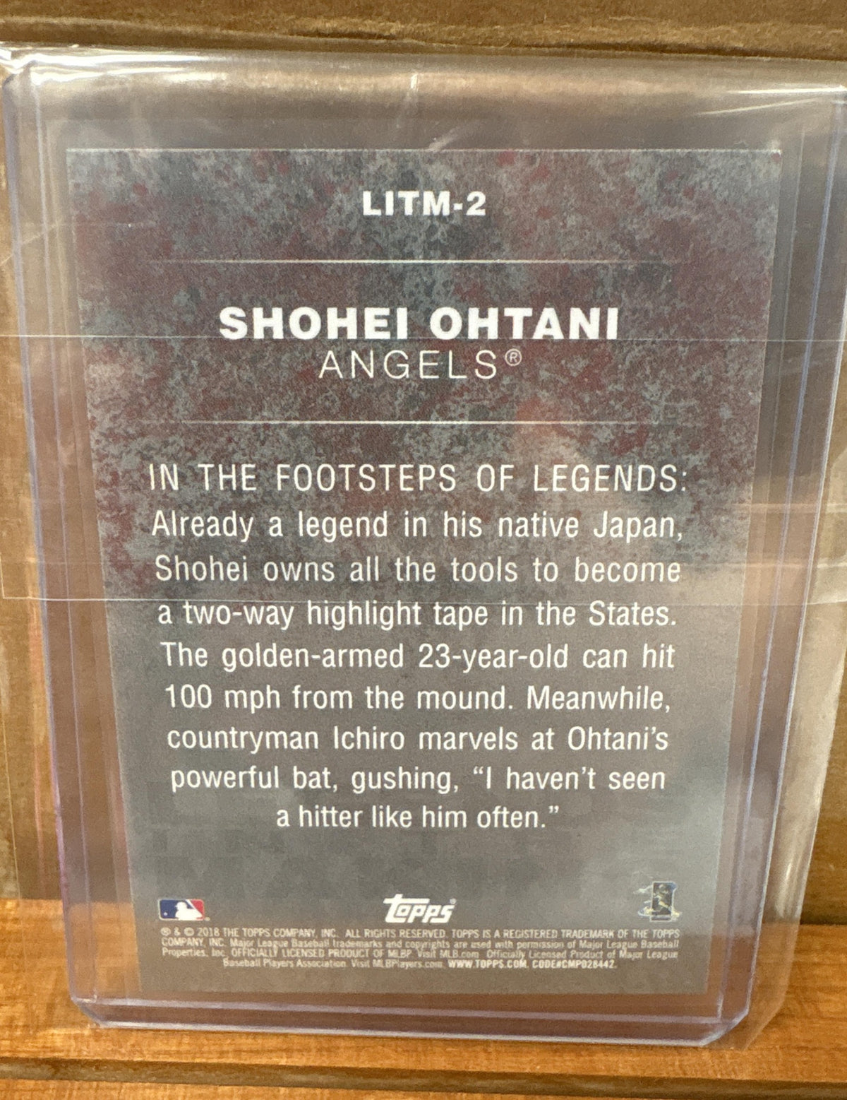 2018 Topps Shohei Ohtani #LITM-2 Legends in the Making Series 2 RC Angels
