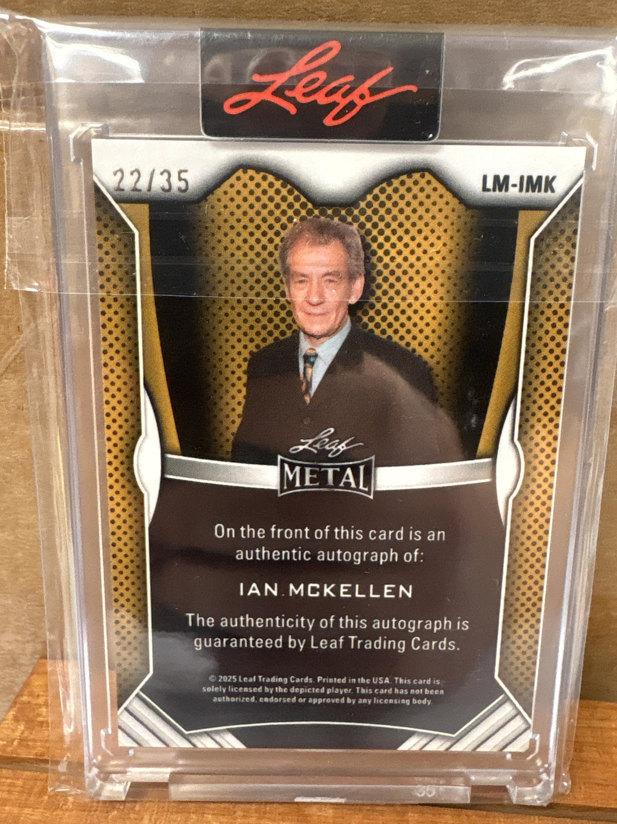 2025 Leaf Metal Authentics Ian McKellen #LM-IMK Auto 22/35