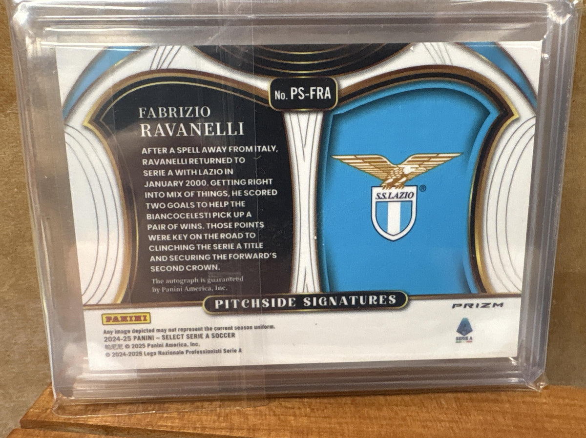 2024 Panini Select Serie A Fabrizio Ravanelli #PS-FRA Pitchside Signatures Auto
