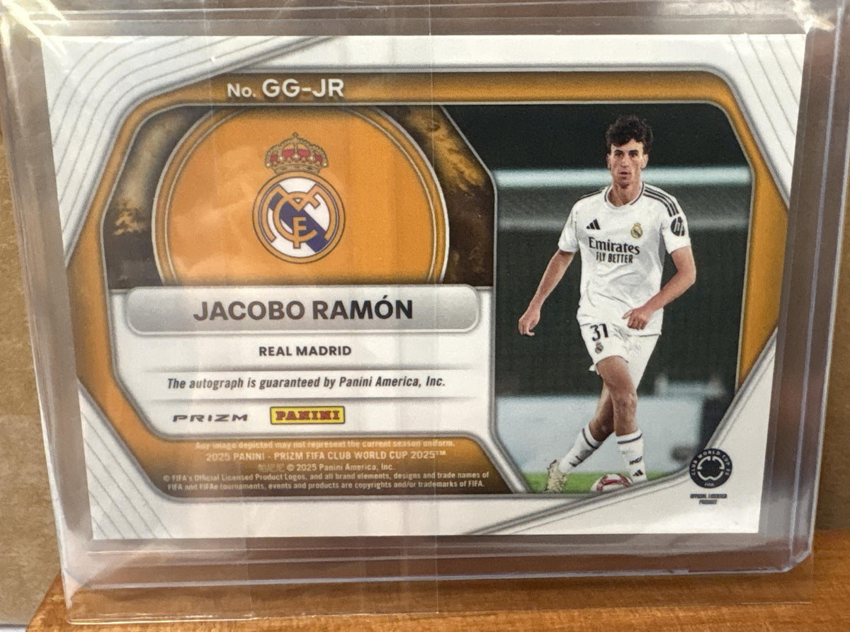 2025 Panini Prizm Club World Cup Jacobo Ramon #GG-JR Global Graphs Velocity Auto
