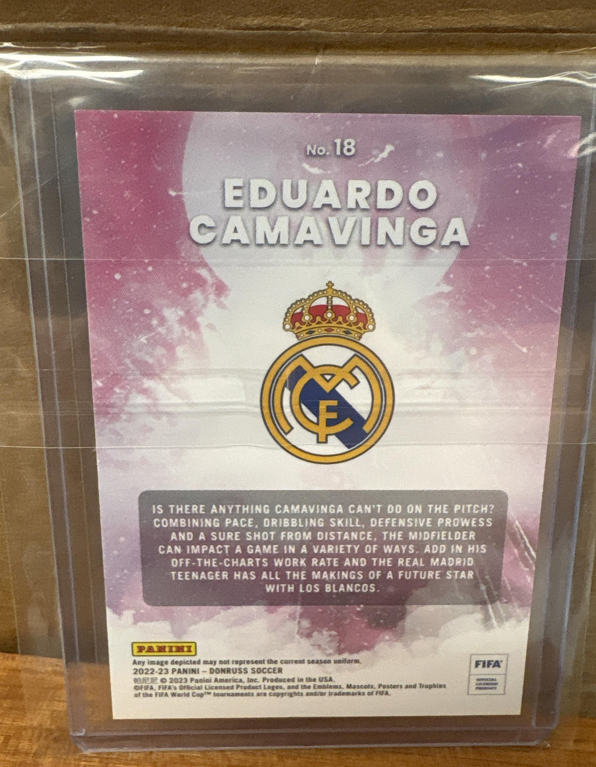 2022-23 Panini Donruss Eduardo Camavinga #18 Zero Gravity Real Madrid