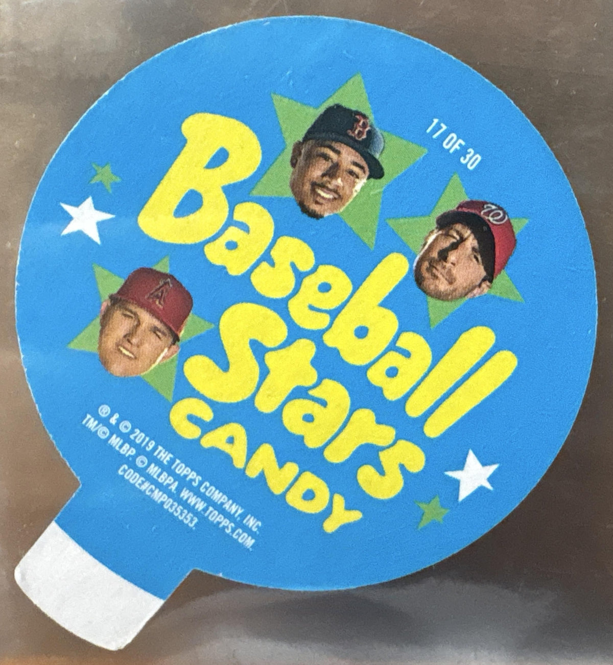 2019 Topps Heritage Shohei Ohtani #17 1970 Candy Lids Angels