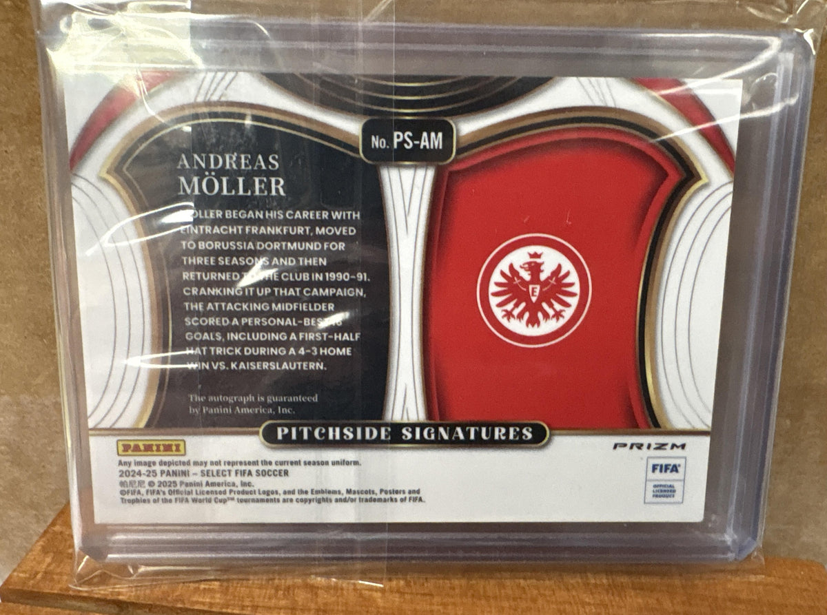 2024 Panini Select FIFA Andreas Moller #PS-AM Pitchside Signatures Blue Pulsar