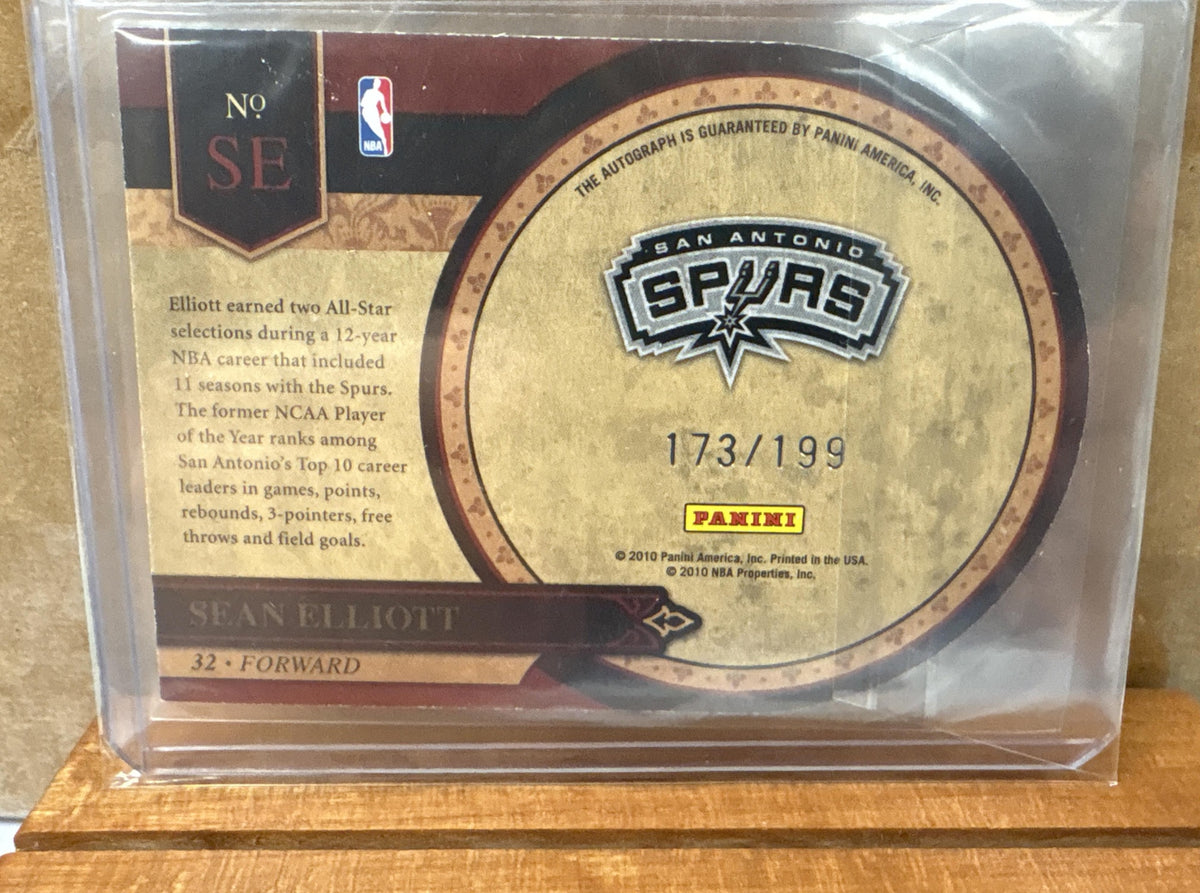 2009 Panini Crown Royale Sean Elliott #SE Majestic Signatures /199 Auto