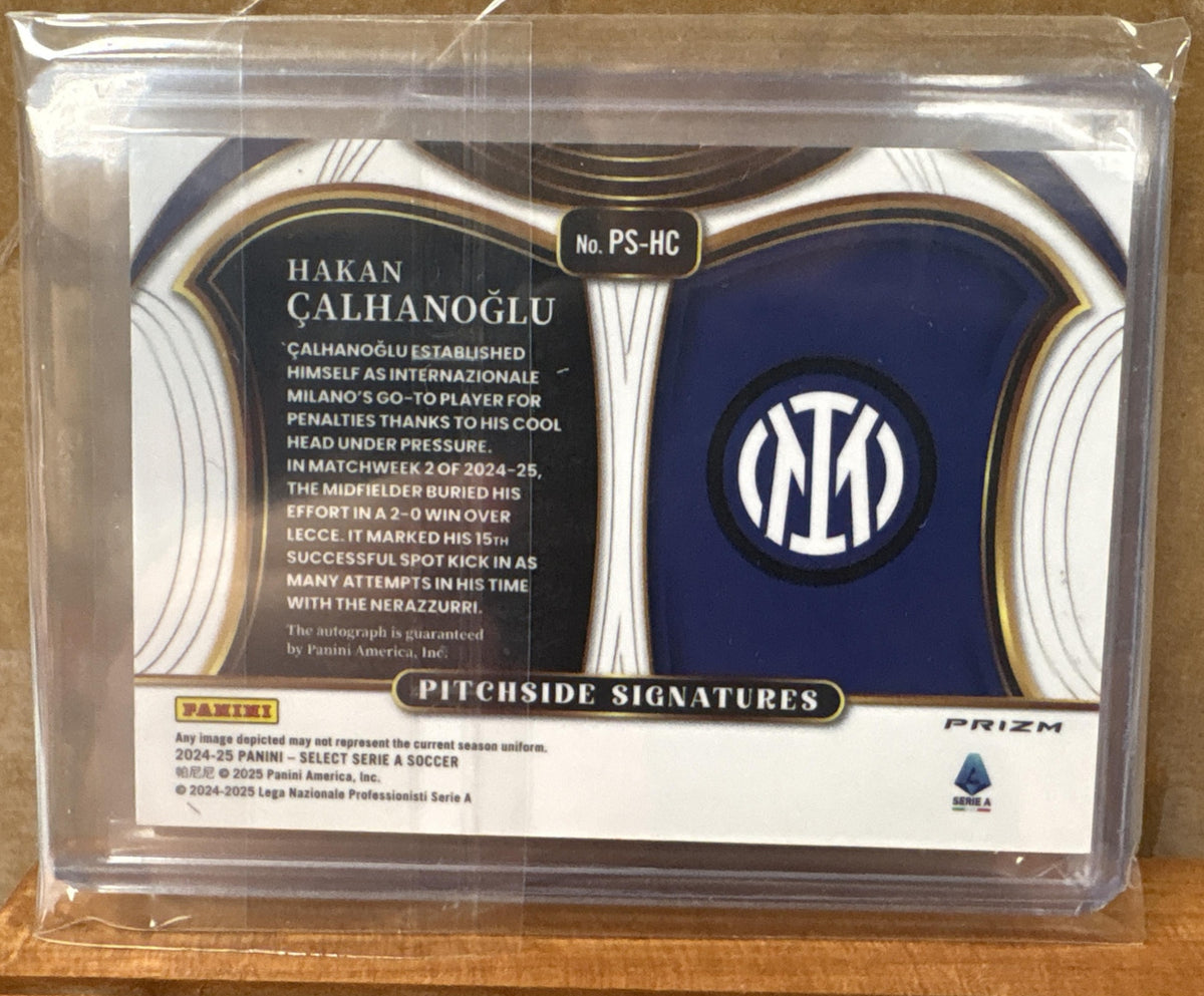 2024 Panini Select Serie A Hakan Calhanoglu #PS-HC Pitchside Signatures Auto
