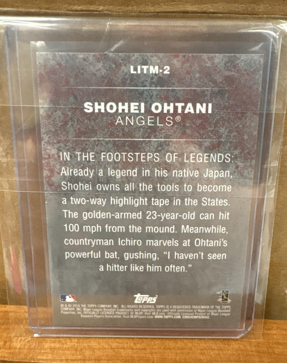 2018 Topps Shohei Ohtani #LITM-2 Legends in the Making Series 2 RC Angels