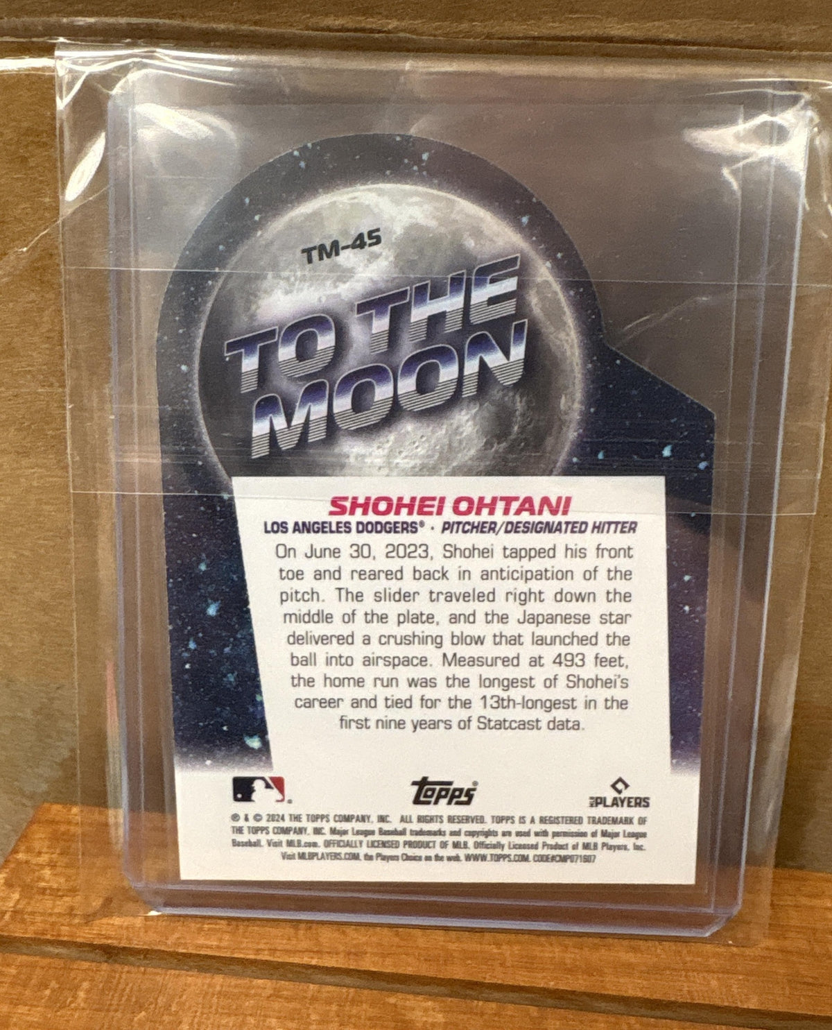 2024 Topps Big League Shohei Ohtani #TM-45 To the Moon Die Cuts Dodgers