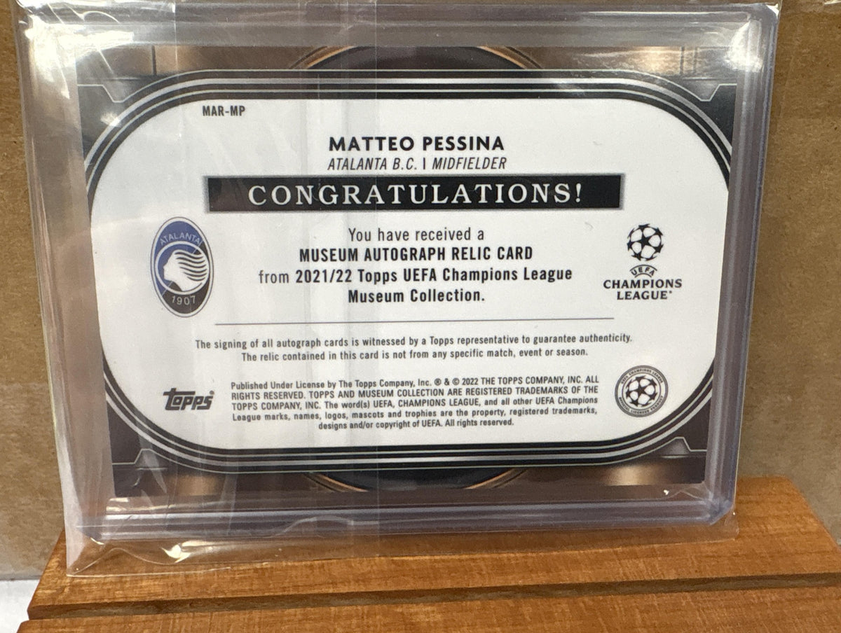 2021 Topps Museum UEFA Champions League Matteo Pessina #MAR-MP Auto Relics /75