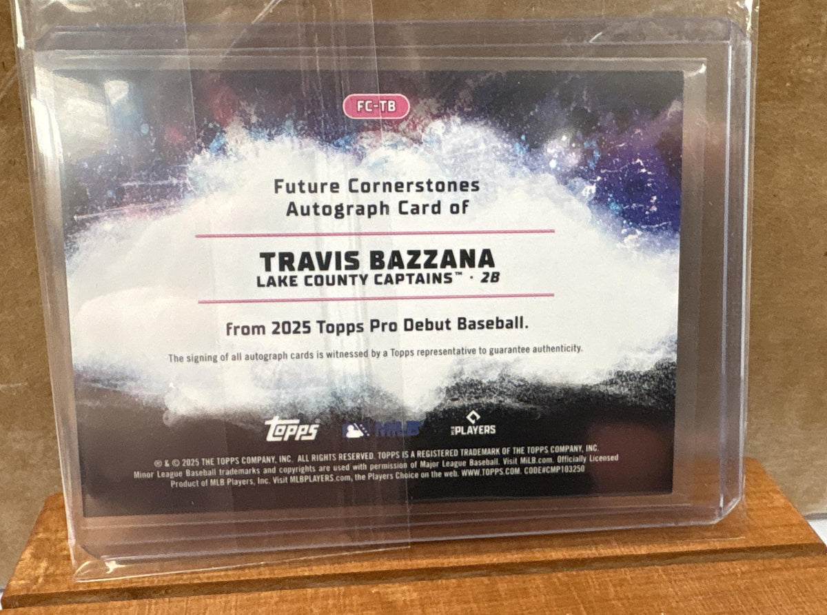 2025 Topps Pro Debut Travis Bazzana #FC-TB Future Cornerstones 18/99 Auto
