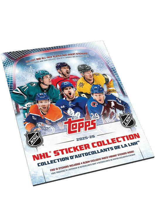 2025-26 Topps NHL Sticker Collection Album