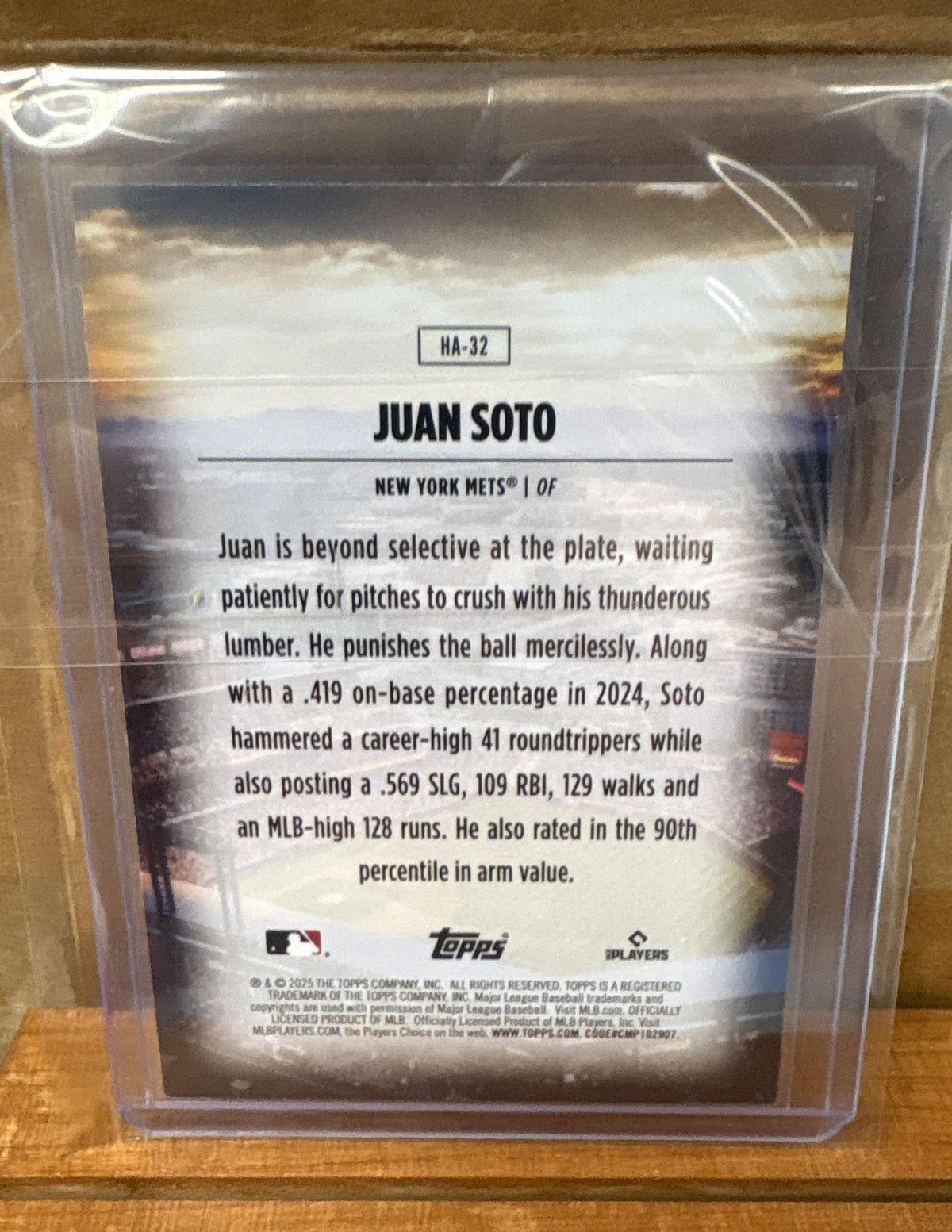 2025 Topps Juan Soto #HA-32 Homefield Advantage Mets