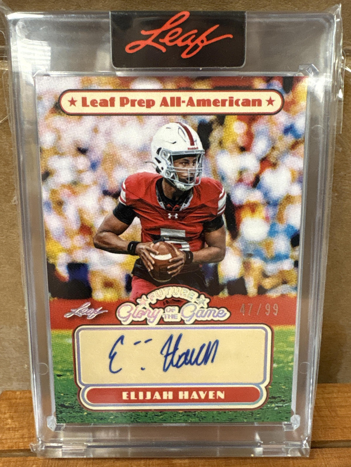 2025 Leaf Glory of the Game Elijah Haven #FG-EH1 Future Holo Silver 47/99 Auto