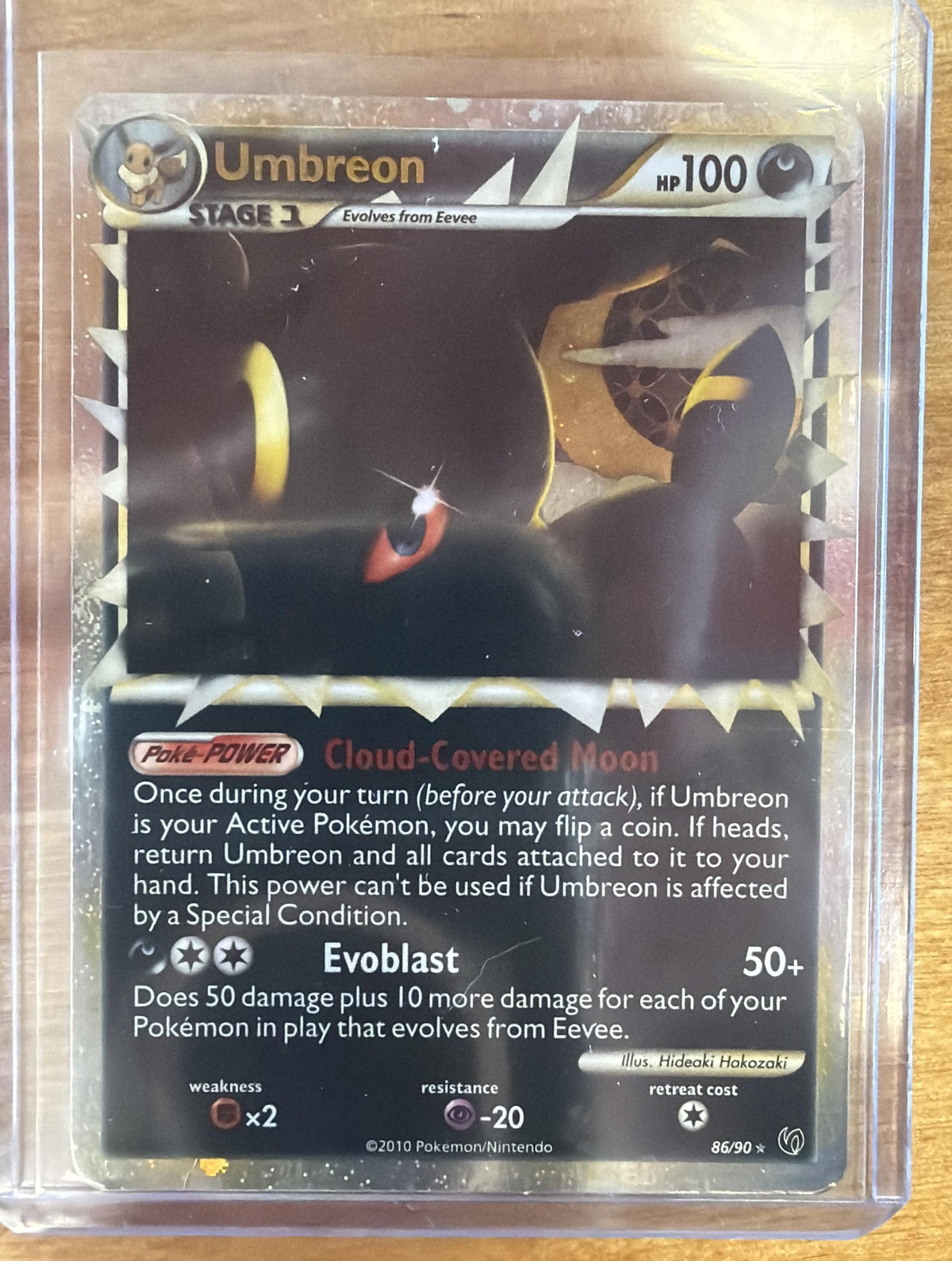 2010 Pokemon HeartGold & SoulSilver Undaunted Umbreon #86/90