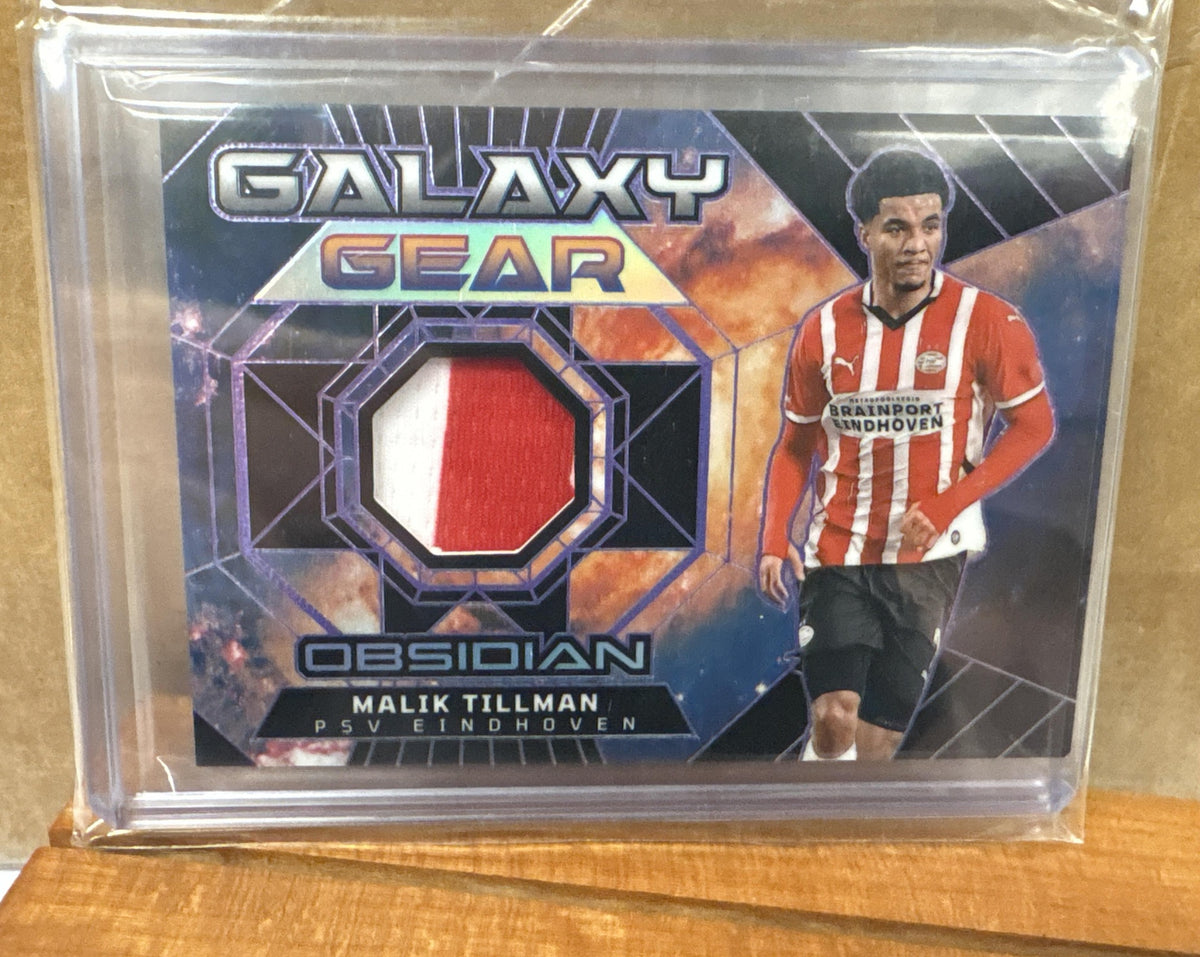 2024 Panini Obsidian Malik Tillman #GG-MT Galaxy Gear Electric Etch Purple /50