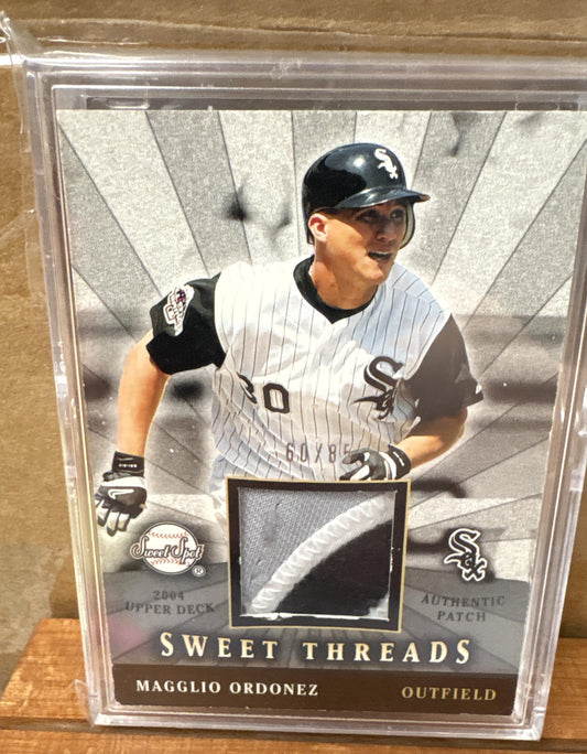 2004 Upper Deck Sweet Spot Magglio Ordonez #STS-MO Threads Patch 60/85 White Sox