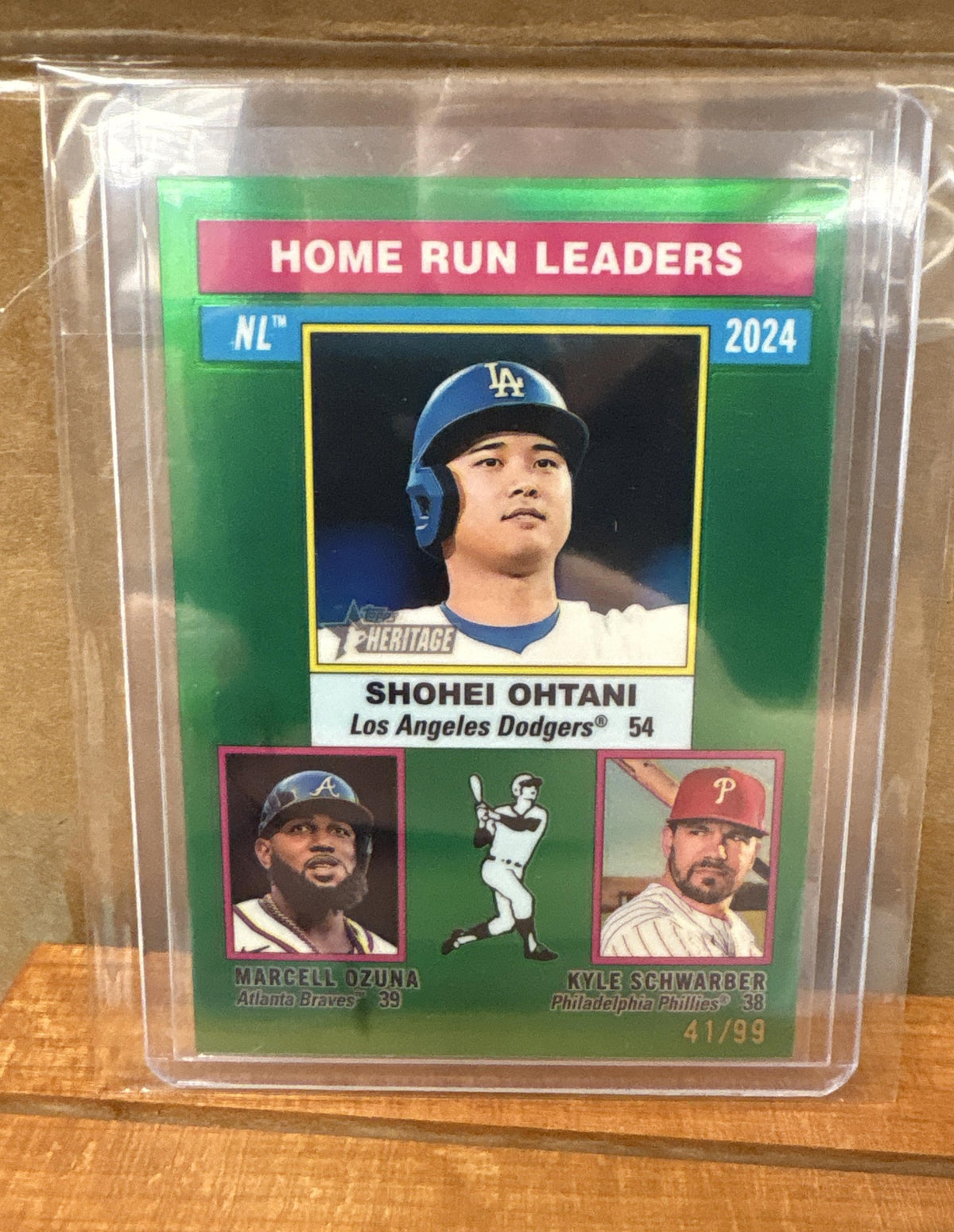 2025 Topps Heritage Machado Adames Ohtani #193 Chrome Green Refractor /99
