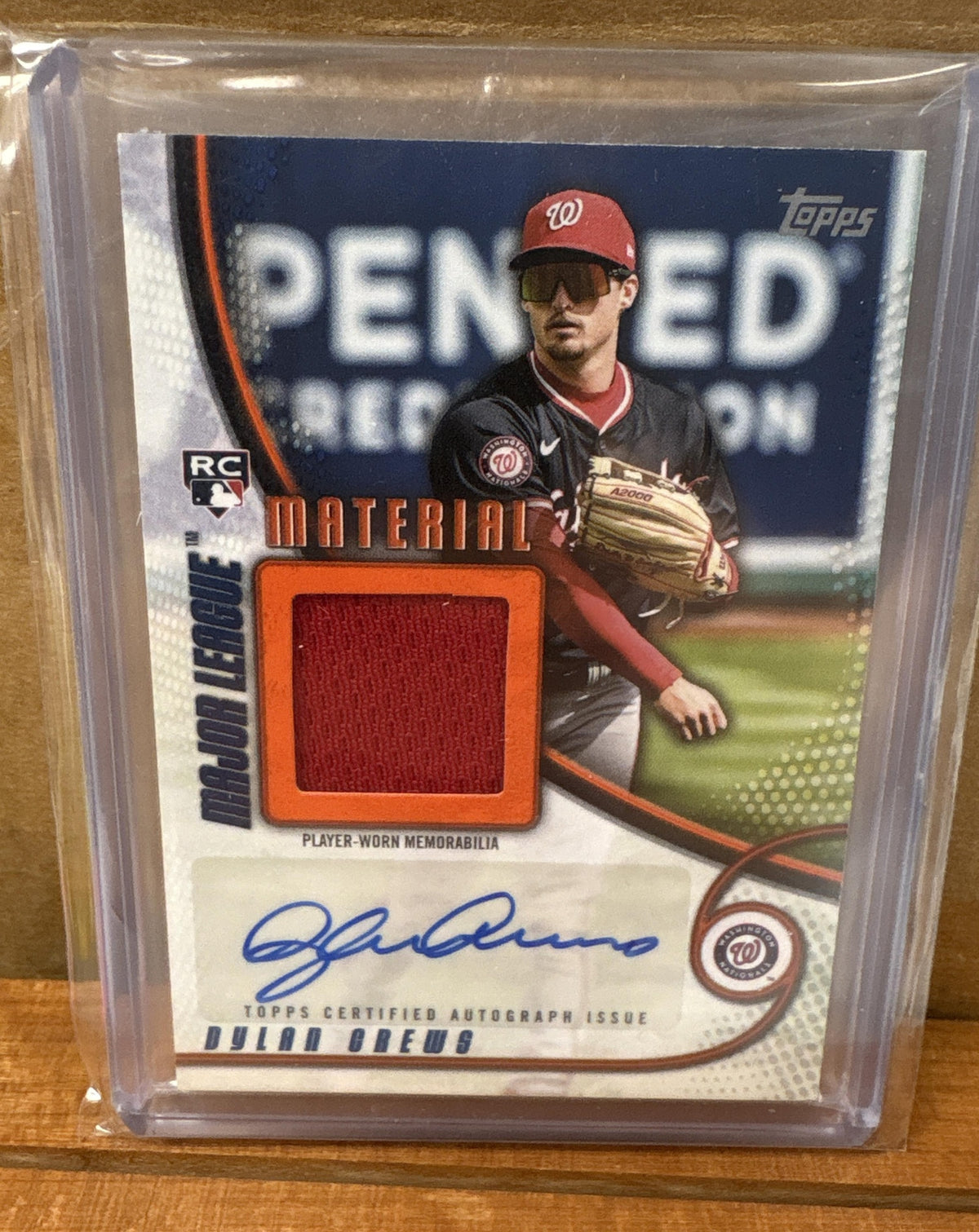 2025 Topps Dylan Crews #MLMAR-DC Major League Material Auto Orange /25 RC