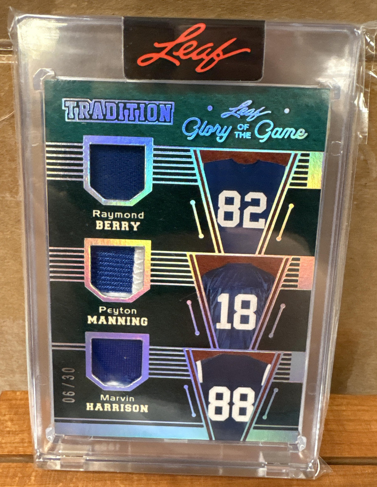 2025 Leaf Glory of the Game Palmer Luck Elway #T-11 Tradition Holo Silver /30
