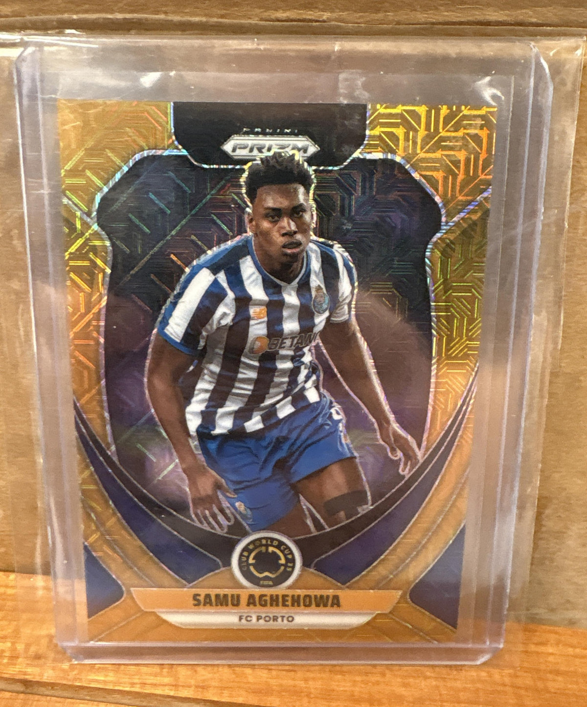 2025 Panini Prizm FIFA Club World Cup Samu Aghehowa #99 Gold Mojo /25