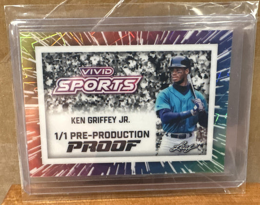 2025 Leaf Vivid Ken Griffey Jr. #VS-KGJ Sports Auto Laser White 1/1