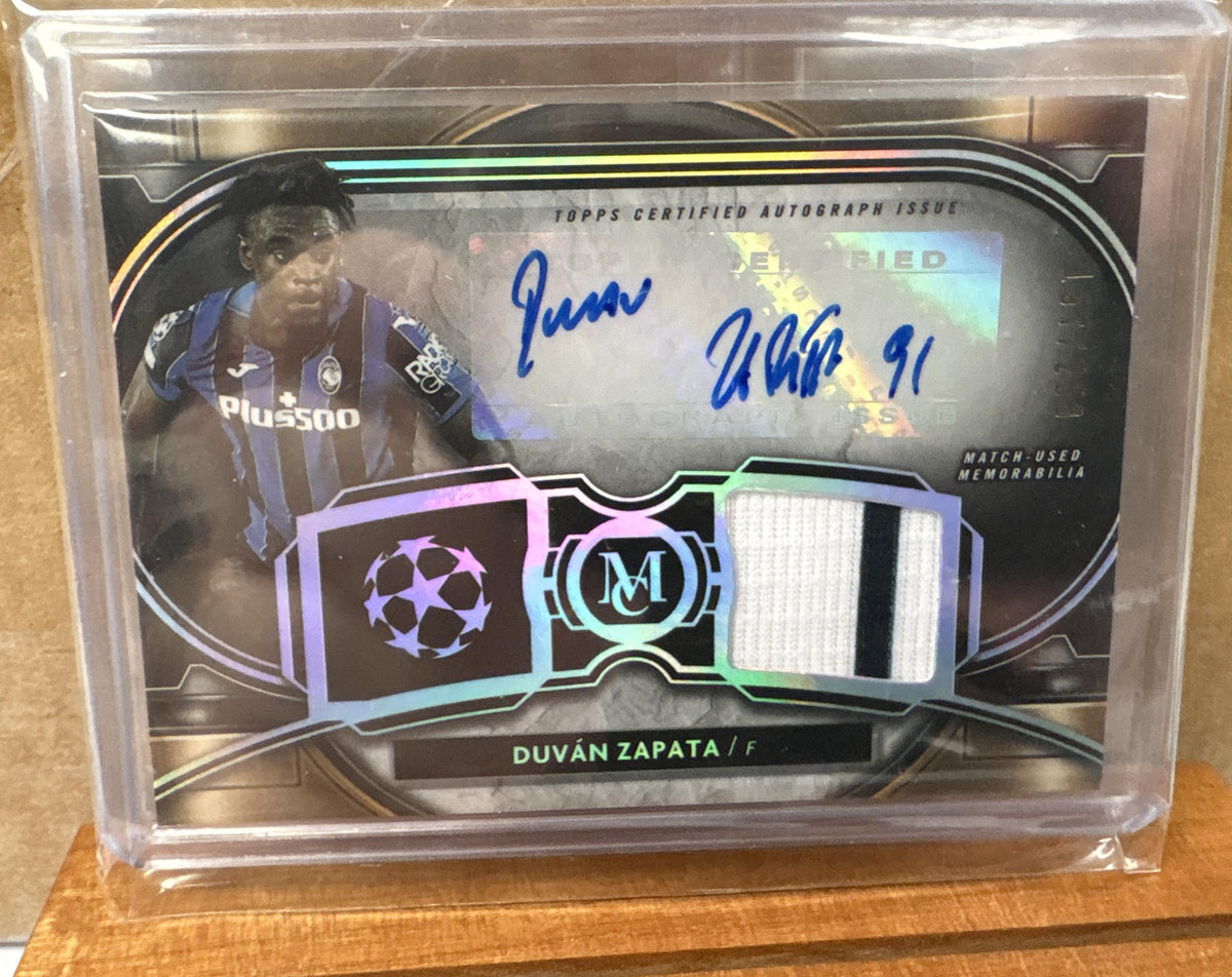 2021 Topps Museum Collection UEFA Duvan Zapata #MAR-DZ Auto Relics /250
