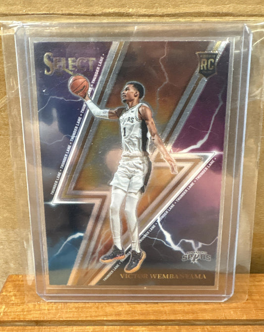 2023-24 Panini Select Victor Wembanyama #5 Thunder Lane RC Spurs