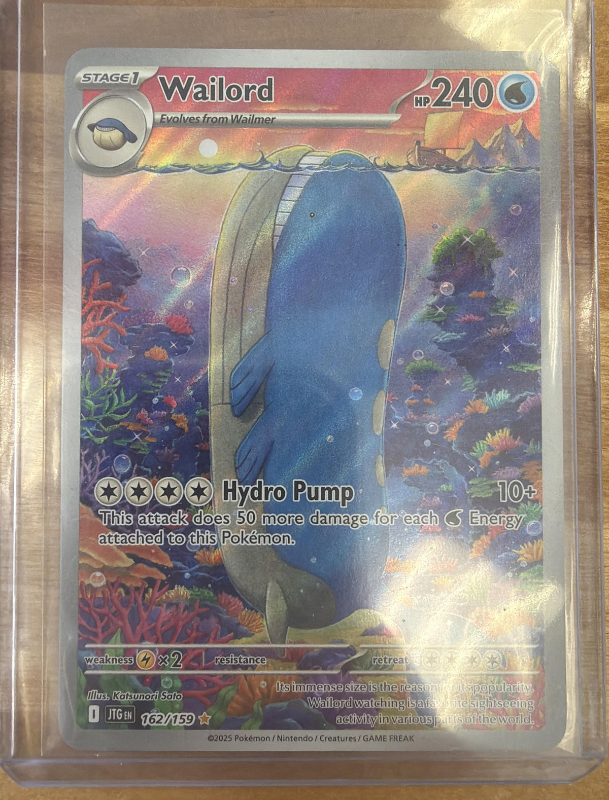 2025 Pokemon Journey Together Wailord #162/159
