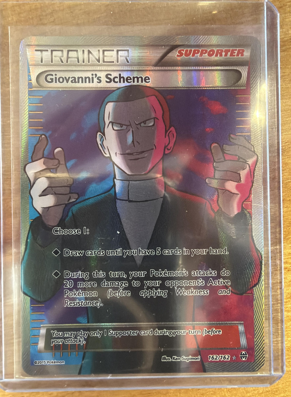 2015 Pokemon XY BREAKthrough Giovanni's Scheme #162/162