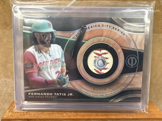 2025 Topps Tribute Fernando Tatis Jr. #MRB-FT Milestone Relics 2/10 Padres