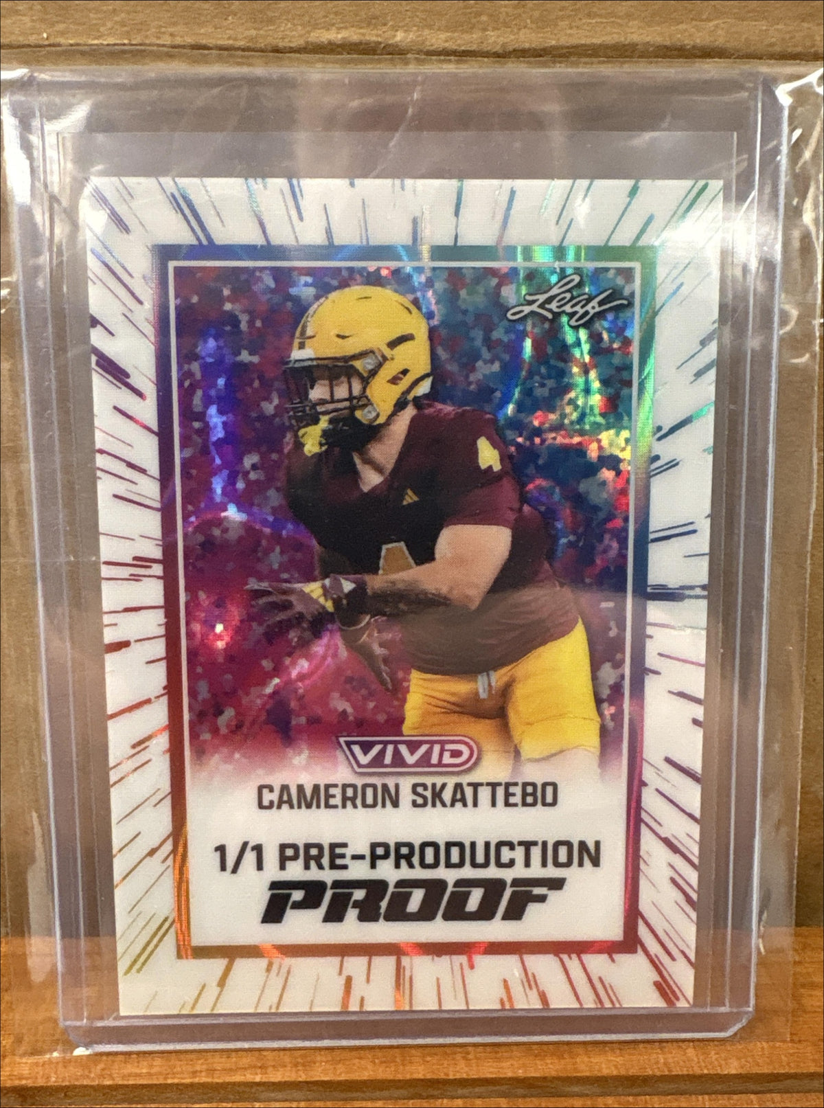 2025 Leaf Vivid Skattebo Platinum 1/1