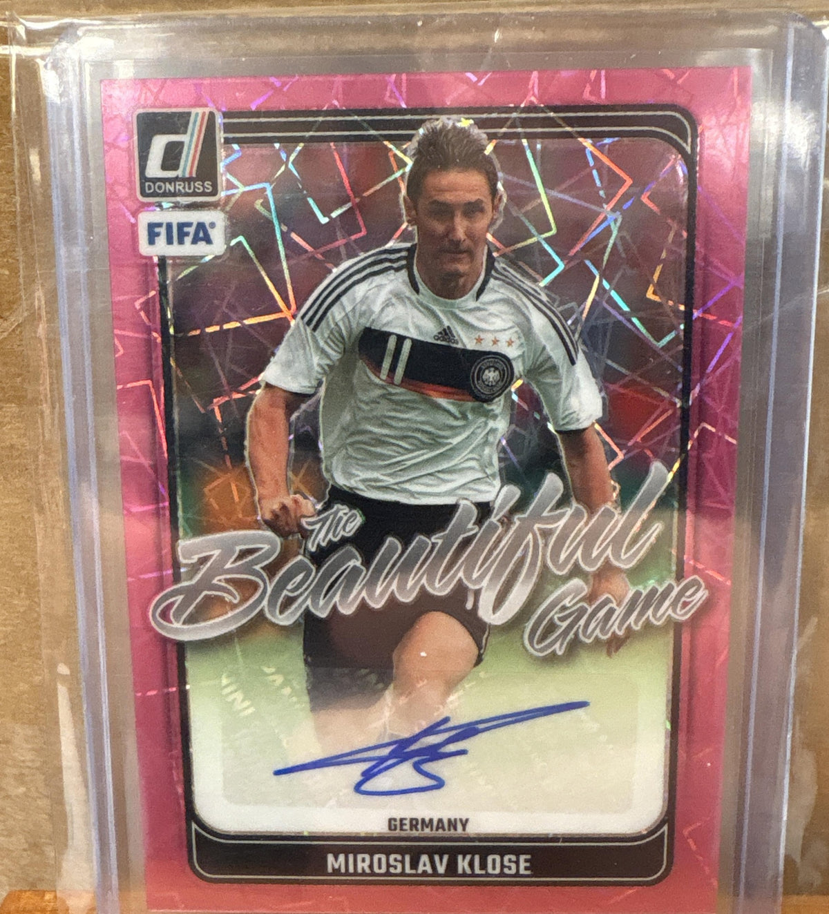 2024 Panini Donruss Miroslav Klose #BG-MK Beautiful Game Auto Pink Velocity