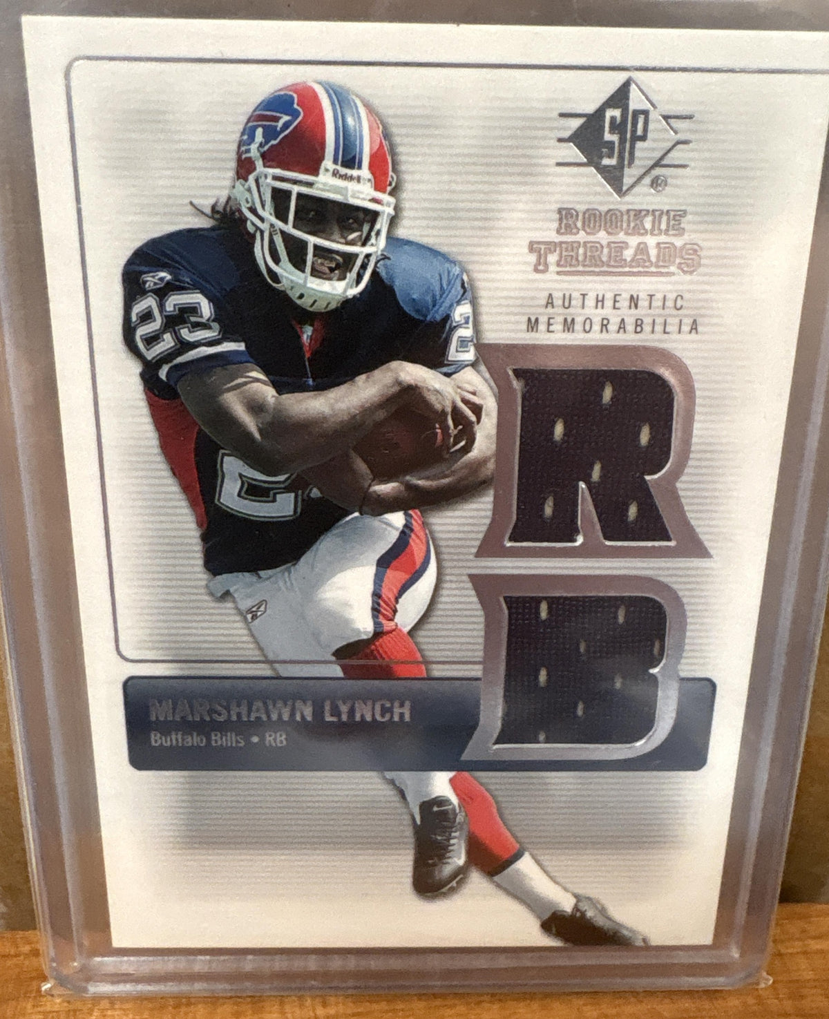 2007 SP Rookie Threads Marshawn Lynch #RT-ML Silver RC Bills