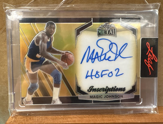 2025 Leaf Metal Authentics Magic Johnson #MHI-MJ1 Auto /99