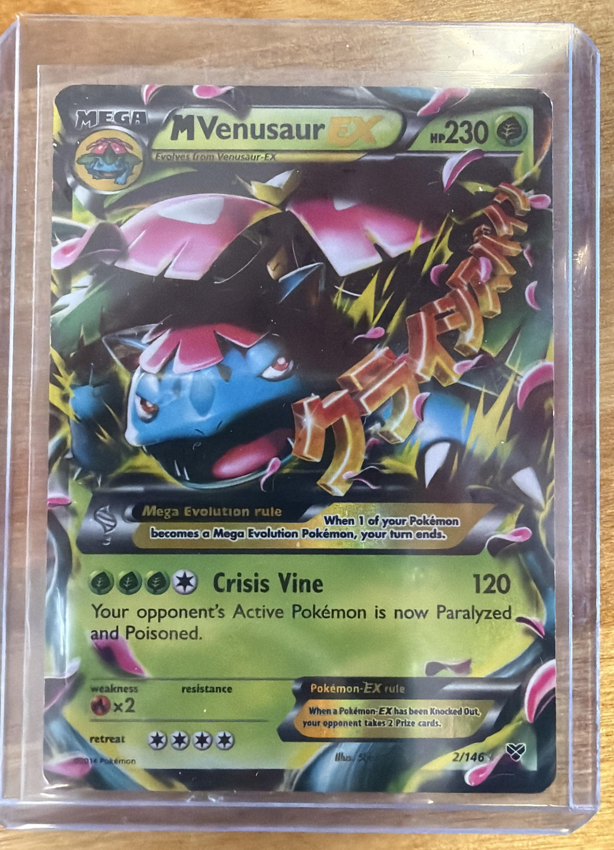 2014 Pokemon XY Mega Venusaur #2/146 Holo Ultra Rare