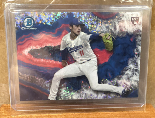 2025 Bowman Roki Sasaki #BWC-9 Crystallized Chrome RC Dodgers