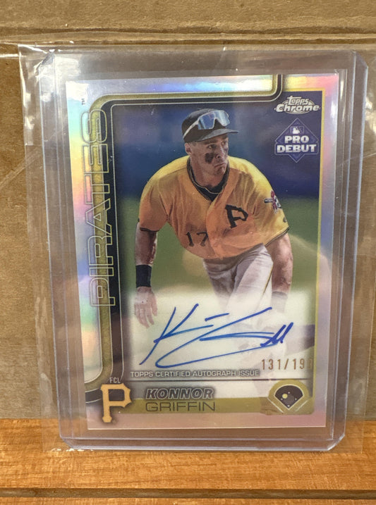 2025 Topps Pro Debut Konnor Griffin #PDC-32 Chrome Auto