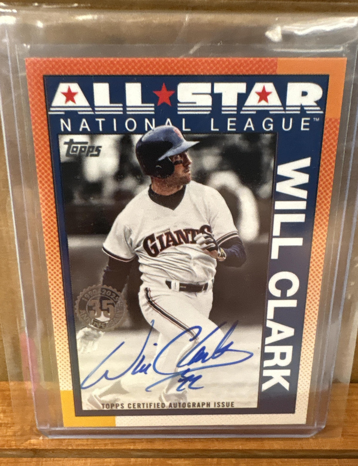2025 Topps Will Clark #90AS-WC 1990 Baseball All-Star Auto Series 2 Giants