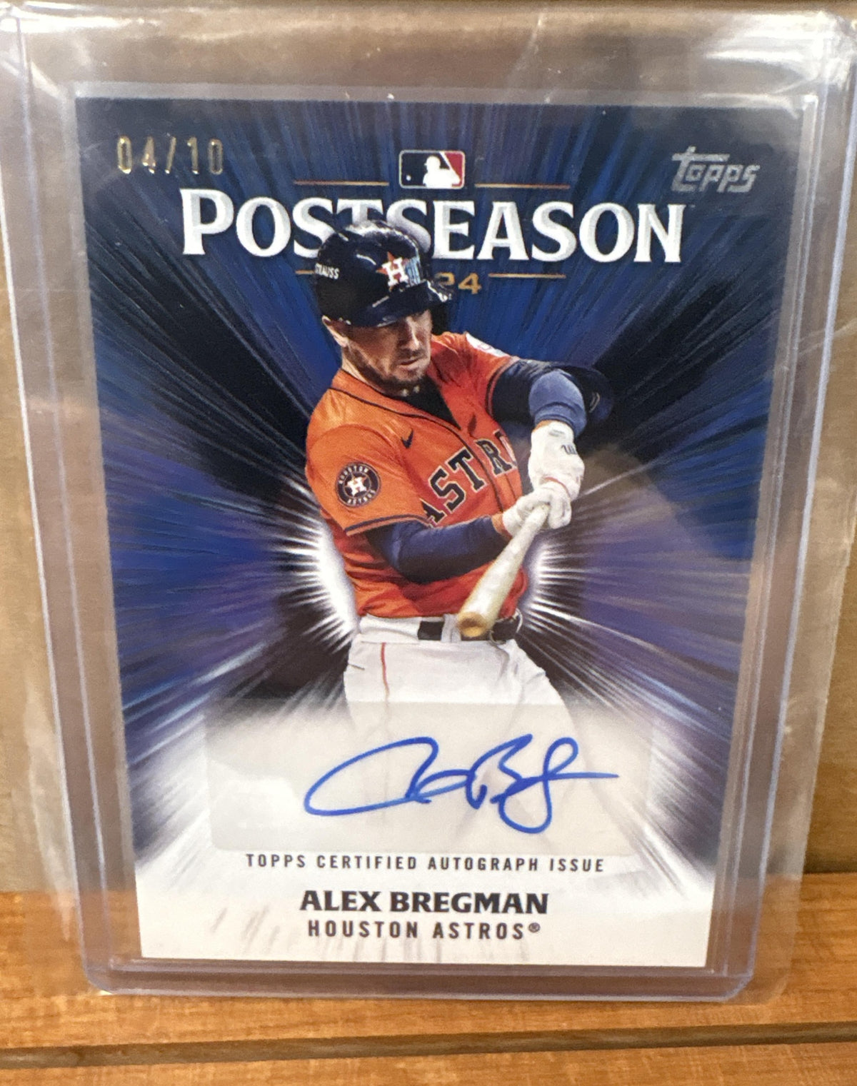 2025 Topps Alex Bregman #PPA-AB Postseason Performance Auto Series 2 Black /10