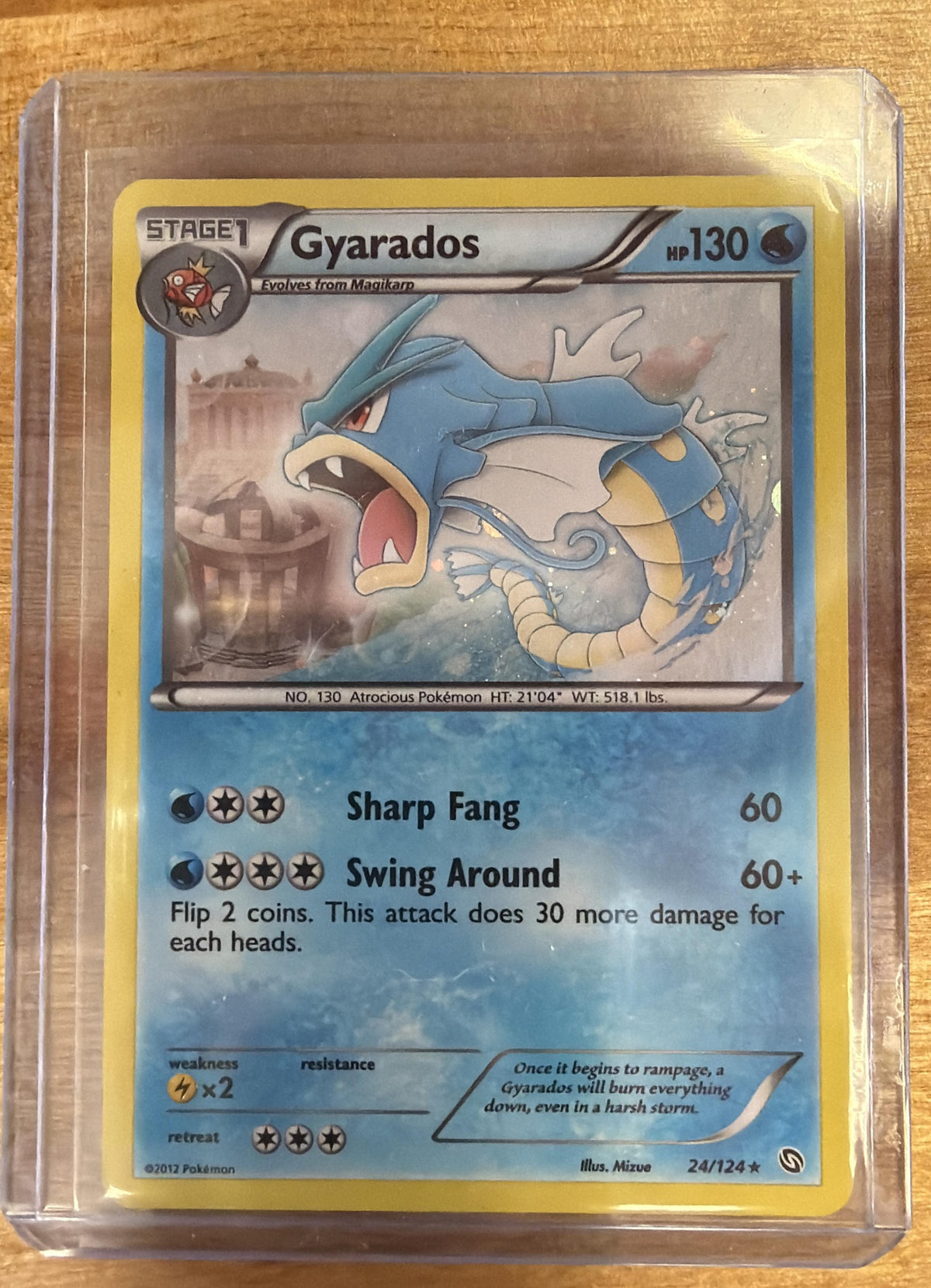 2012 Pokemon Black & White Dragons Exalted Gyarados #24/124 Promos Holo
