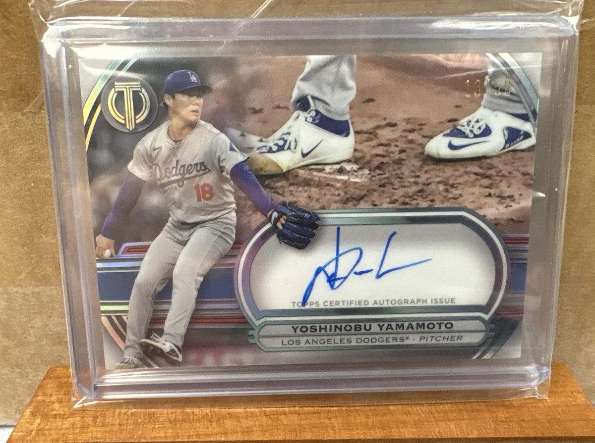 2025 Topps Tribute Yoshinobu Yamamoto #TTC-YY To Cleats Auto /50 Dodgers