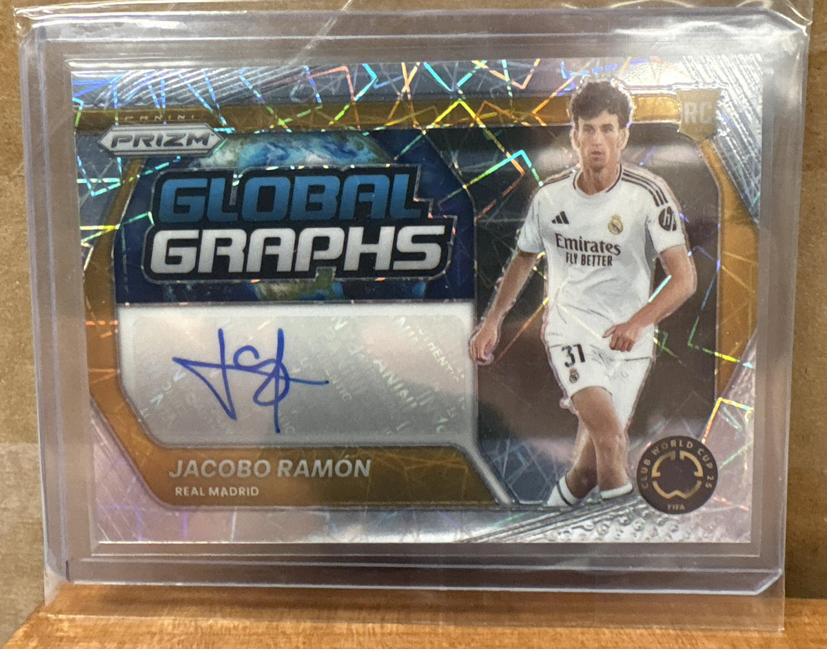 2025 Panini Prizm Club World Cup Jacobo Ramon #GG-JR Global Graphs Velocity Auto