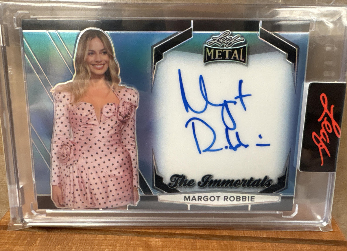 2025 Leaf Metal Authentics Margot Robbie #IA-MR2 Auto 21/50